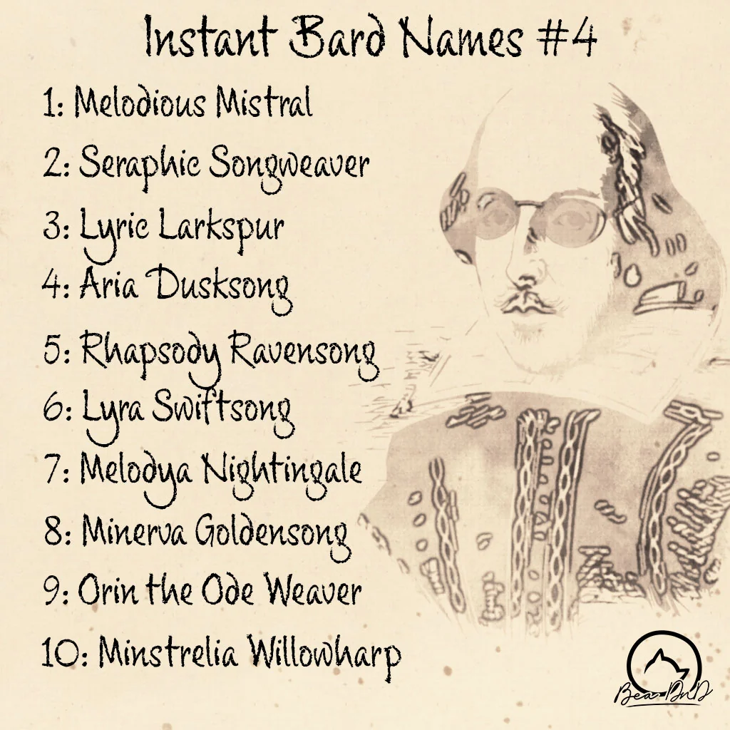 Bard Names: A Creative Guide to Crafting the Perfect Identity